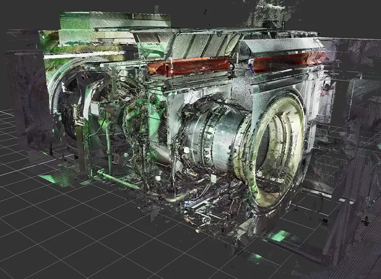 Referenz Punktwolke Turbine